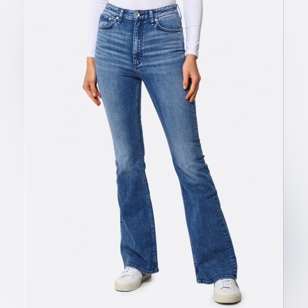 rag & bone Classic Blue Flare Jeans